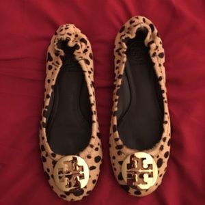 Tory Burch Leopard Print Ballet Shoes